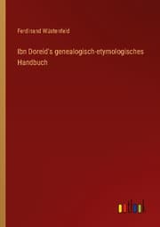 Cover von Ibn Doreid's genealogisch-etymologisches Handbuch