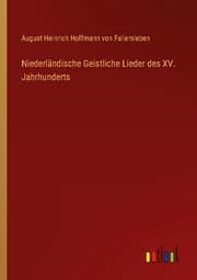 Cover von Niederländische Geistliche Lieder des XV. Jahrhunderts