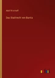 Cover von Das Stadtrecht von Bantia