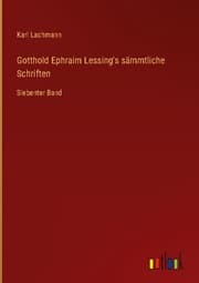 Cover von Gotthold Ephraim Lessing's sämmtliche Schriften