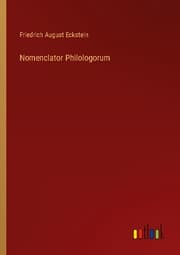 Cover von Nomenclator Philologorum
