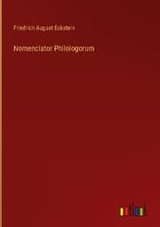 Cover von Nomenclator Philologorum