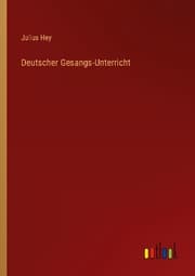 Cover von Deutscher Gesangs-Unterricht