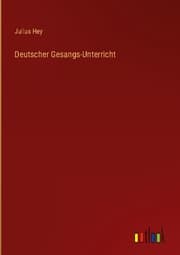 Cover von Deutscher Gesangs-Unterricht
