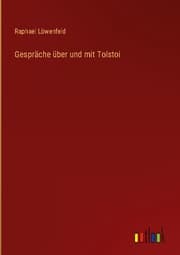 Cover von Gespräche über und mit Tolstoi