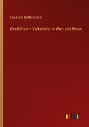 Cover von Westfälische Volkslieder in Wort und Weise