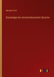 Cover von Etymologie der neuhochdeutschen Sprache