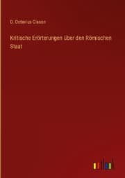 Cover von Kritische Erörterungen über den Römischen Staat