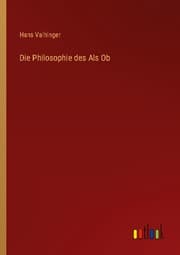 Cover von Die Philosophie des Als Ob