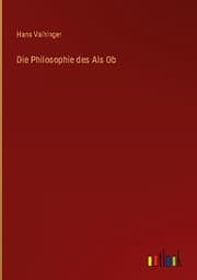 Cover von Die Philosophie des Als Ob