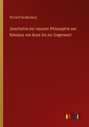 Cover von Geschichte der neueren Philosophie von Nikolaus von Kues bis zur Gegenwart