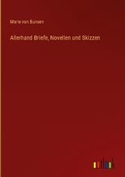 Cover von Allerhand Briefe, Novellen und Skizzen