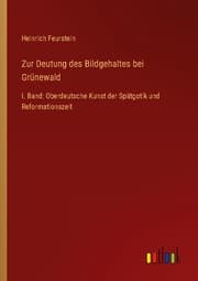 Cover von Zur Deutung des Bildgehaltes bei Grünewald