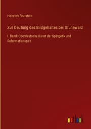 Cover von Zur Deutung des Bildgehaltes bei Grünewald