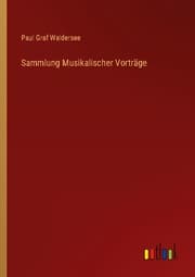 Cover von Sammlung Musikalischer Vorträge