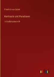 Cover von Kontraste und Paradoxen