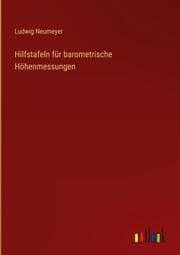 Cover von Hilfstafeln für barometrische Höhenmessungen