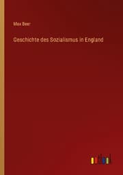 Cover von Geschichte des Sozialismus in England
