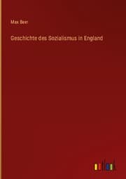 Cover von Geschichte des Sozialismus in England