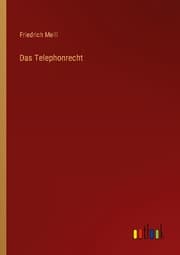 Cover von Das Telephonrecht
