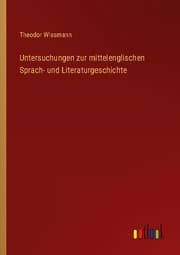 Cover von Untersuchungen zur mittelenglischen Sprach- und Literaturgeschichte
