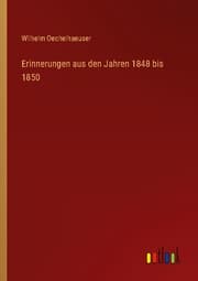 Cover von Erinnerungen aus den Jahren 1848 bis 1850