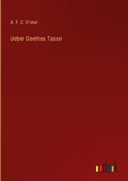 Cover von Ueber Goethes Tasso