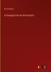 Cover von Anfangsgründe der Philosophie