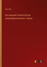 Cover von Die neuesten Fortschritte der nationalökonomischen Theorie