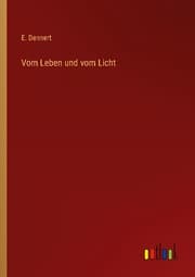 Cover von Vom Leben und vom Licht