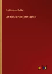 Cover von Der Besitz beweglicher Sachen