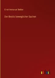 Cover von Der Besitz beweglicher Sachen