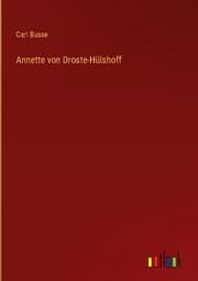 Cover von Annette von Droste-Hülshoff