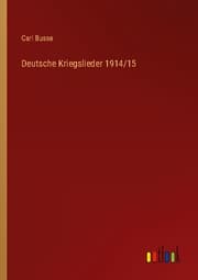 Cover von Deutsche Kriegslieder 1914/15