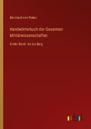 Cover von Handwörterbuch der Gesamten Militärwissenschaften