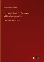Cover von Handwörterbuch der Gesamten Militärwissenschaften