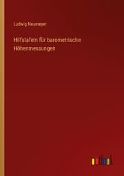 Cover von Hilfstafeln für barometrische Höhenmessungen