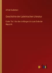 Cover von Geschichte der Lateinischen Literatur