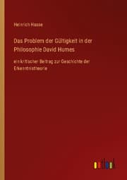 Cover von Das Problem der Gültigkeit in der Philosophie David Humes