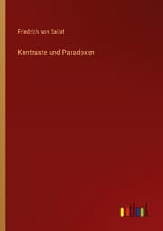 Cover von Kontraste und Paradoxen