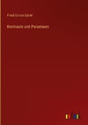 Cover von Kontraste und Paradoxen