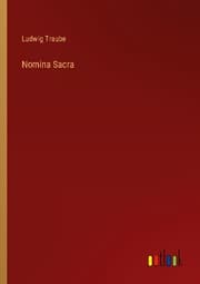 Cover von Nomina Sacra