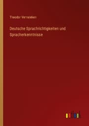 Cover von Deutsche Sprachrichtigkeiten und Spracherkenntnisse