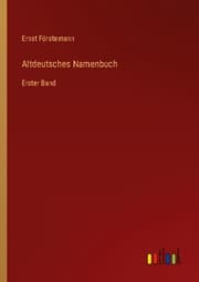 Cover von Altdeutsches Namenbuch