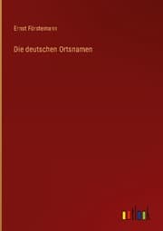 Cover von Die deutschen Ortsnamen