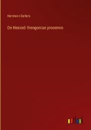 Cover von De Hesiodi theogoniae prooemio