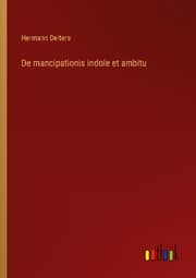 Cover von De mancipationis indole et ambitu