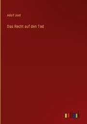 Cover von Das Recht auf den Tod