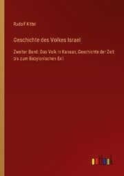 Cover von Geschichte des Volkes Israel