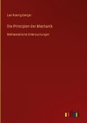 Cover von Die Principien der Mechanik